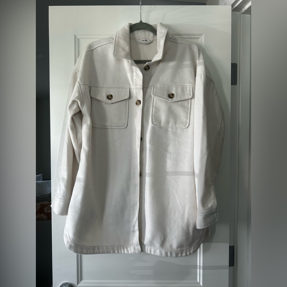Sonoma Cream Button Down Shirt for Women